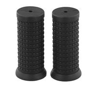 Lecreatekit Empuñaduras de goma TPR para bicicleta de montaña de 22,2 mm con palanca de cambios giratoria, extremos de barra ergonómicos antideslizantes, par de color negro