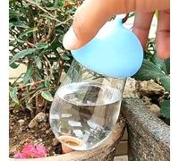 Lecreatekit Espigas de riego automático de hongos para plantas, dispositivo de riego automático ABS para jardín con tanque transparente, sistema de goteo de liberación lenta para macetas de interior y