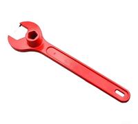Lecreatekit Firemans Drop Key - Llave de hidrante de hierro fundido resistente con revestimiento de plástico para panel de acceso, 34,5 cm, rojo (S 35 cm)