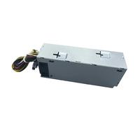 Lecreatekit Fuente de alimentación de 600 W para Dell Optiplex 7040 3650 3040 3046 5040, repuesto PSU 0T8M40 con ventilador de temperatura controlada, color plateado