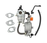 Lecreatekit Generador de carburador de combustible dual, kit de conversión eficiente de GLP/NG, para bobina de asfixia manual GX200 170F de 2.8 KW
