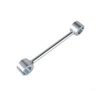 Lecreatekit Herramienta de ajuste de bisagra de puerta, llave de hueco de doble extremo para bisagras de bandera, guía de taladro de precisión alternativa para proyectos de bricolaje en el hogar, 20,5