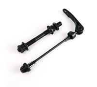 Lecreatekit Iron - Juego de pinchos de liberación rápida para bicicleta de montaña de 20 a 28 pulgadas, herramienta de reparación de eje de rueda delantera y trasera con eje de 9,5 mm, color negro