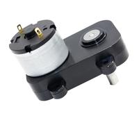 Lecreatekit JS520 - Motor de reducción de engranajes CC de 5 V, bajo ruido, reversible, para publicidad, caja de luz para estante de exhibición de bloqueo inteligente, 68 x 39 mm, color negro