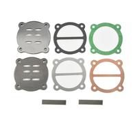 Lecreatekit Juego de placas de válvula de metal para compresor de aire de aceite y aceite tipo 65, pieza de repuesto de junta de culata de 62 mm