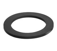 Lecreatekit Junta de silicona de 58 mm para máquina de café para anillo Milesto EM20-30-40-50, 83 x 58 x 4 mm, pieza de repuesto negra para mango de madera