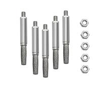 Lecreatekit Kit de afilado de motosierra de 4/5/6 mm, cabezales de molienda cilíndricos, brocas de esmeril chapadas para herramienta afiladora de motosierra eléctrica