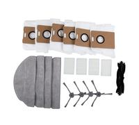 Lecreatekit Kit de piezas de repuesto para Eve RookS, para Lydsto R1 Edge, R1D para Edge y para Miwhole M9 Lite - Incluye cepillo principal, cepillos laterales, filtros, bolsas y paños de fregona