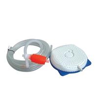 Lecreatekit Kit de sifón manual para cubierta de piscina con manguera de drenaje de 16 pies, herramienta de extracción de agua no eléctrica para piscinas sobre el suelo, fácil instalación