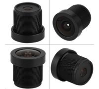 Lecreatekit Lente de cámara IP CCTV gran angular de 2,1 mm para CCD de 1/3 y 1/4 pulgadas, FOV de 150°, apertura F2.5, visión nocturna IR, negro