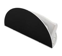 Lecreatekit Lijadora de esquina media redonda para paneles de yeso, herramienta de lijado angular de policarbonato con 10 piezas de papel de lija, amoladora compacta de ángulo recto para esquinas