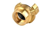 Lecreatekit Manguera de jardín de conexión rápida, conector de rosca hembra de latón macizo de 3/4 pulgadas para riego al aire libre sin fugas y de alta presión