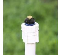 Lecreatekit Paquete de 10 boquillas de plástico para césped G1/2 DN15 con núcleo de cobre, flujo de 140-750 L/H, rango de 3-6 m, para riego y nebulización de jardín