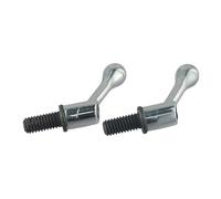 Lecreatekit Paquete de 2 fresadoras de rosca M1/2, mango de perno de bloqueo de mesa, aleación de zinc, perilla fija ajustable para piezas de molino de torreta Bridgeport