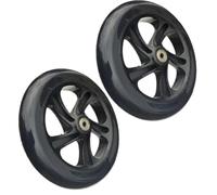 Lecreatekit Paquete de 2 ruedas silenciosas de poliuretano con rodamientos de alta velocidad, ruedas de repuesto resistentes al desgaste, diámetro de 8 mm