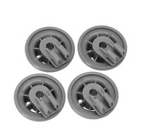 Lecreatekit Paquete de 4 ruedas inferiores para cesta Bosch, Siemens, para lavavajillas Neff - Compatible con número de pieza 611475/00611475/165314, rollo ABS gris Ø37 mm