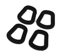 Lecreatekit Paquete de 4 sellos de combustible de goma para botes de gasolina de 5 L, 10 L, 20 L, piezas de repuesto de junta de bidón de 54 mm, anillos de sellado de goma negra fáciles de instalar
