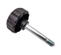 Lecreatekit Pasador de bloqueo para equipo de fitness, perilla de metal M10 x 60 mm con tornillo de mano antideslizante para bicicleta estática y banco de pesas, accesorio de gimnasio de instalación