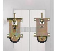 Lecreatekit Poleas de puertas correderas para gabinetes, ruedas de muebles, gabinetes, rodillo de leva para armario, ventana, puerta corrediza (4 piezas)