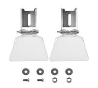 Lecreatekit Protectores oculares para amoladora de banco, protector de seguridad de acero inoxidable con soporte para amoladoras de banco de 125 mm, kit de protección a prueba de polvo (paquete de 2)