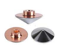 Lecreatekit Raytools - Boquilla de corte de fibra, 32 mm de diámetro, boquilla de cobre de doble capa S32-A-15-D para corte de oxígeno, compatible con sistemas Raytools EmpowerFiber