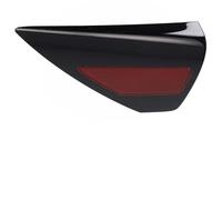 Lecreatekit Reflector de cubierta de puerta de carga del lado izquierdo del conductor para Tesla Model 3 2017-2023 y Model Y 2020-2023, lente roja, ABS negro