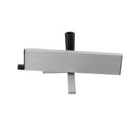 Lecreatekit Regla de placa angular de aleación de aluminio para sierra de mesa, calibre de inglete ajustable, valla de bloque de empuje de -60° a 60°, herramienta de carpintería con pista compensada
