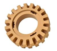 Lecreatekit Removedor de calcomanías de goma para rueda de 4 pulgadas para eliminación de gráficos de cinta de rayas de vinilo, seguro en pintura de uretano esmaltada acrílica, amarillo