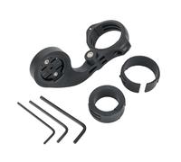 Lecreatekit Soporte ajustable para ordenador de bicicleta Garmin para Edge y para igpsport GPS, soporte de manillar ABS con abrazadera de 25,4 mm/31,8 mm, color negro