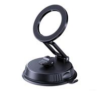 Lecreatekit Soporte magnético para teléfono con ventosa, plegable y ajustable al vacío, soporte magnético para teléfono con ventosa