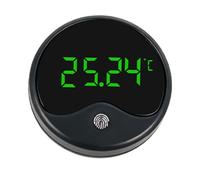 Lecreatekit Termómetro LED externo para pecera, medidor de temperatura del agua no sumergible con modos Celsius y Fahrenheit para monitoreo de acuarios