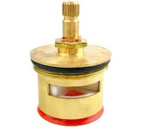 Lecreatekit Válvula de descarga de apertura rápida con mango de latón de repuesto para inodoro, entrada estándar de 1 pulgada, material de cobre, plateado, 55 x 35 mm