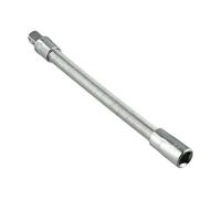 Lecreatekit Varilla de extensión flexible de 1/10.2 cm 3/20.3 cm 1/5.1 cm, adaptador de llave de trinquete de acero 45# para espacios estrechos, cromo pulido