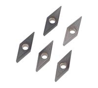 Lecreatekit VCMT160404-SM Inserto de torneado indexable de carburo para mecanizado CNC, estándar ISO, paquete de 10 piezas, grado IC907, adecuado para acero y hierro fundido