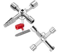 LECTNORE 2 uds llave de 4 lados llave de gabinete de Control interruptor de llave Universal llave de gabinete llave de alimentación de agua Universal