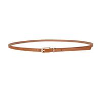 LECTNORE Cinturón de cuero fino para mujer, cinturón fino con hebilla de metal para pantalones vaqueros (camel)