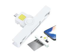 Lector CAC USB C - Lector de tarjetas CAC de acceso común - Lector CAC portátil USB C para tarjeta inteligente CAC, salud, identificación gubernamental, banco IC, tarjeta de crédito, B: Tipo-c, Se