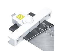 Lector CAC USB C,Lector de tarjetas de crédito USB C - Lector CAC portátil USB C para tarjeta inteligente CAC, salud, identificación gubernamental, banco IC, tarjeta de crédito, B: Tipo-c, Se référer