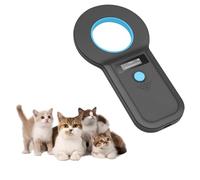 Lector Chip Mascotas, Bluetooth Lector Microchip Animales USB Recargable, Lector de Chips, Escáner de Chips para Perros, Lector de Microchips ISO11784/(85) FDX-B/EMID para Perros/Gatos (Azul)