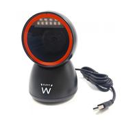 Ewent EW3450 Lector de códigos de Barras QR 1D 2D omnidireccional con Cable USB, Manos Libres, escaneo automático con detección de imágenes. Comercios, almacenes, supermecados.etc