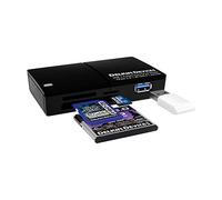 Lector DDREADER48 de Delkin Devices, USB 3.0, multislot CFast 2.0/SD UHS-II/MicroSD, UHS-I, Lector de Tarjetas de Memoria, Color Negro