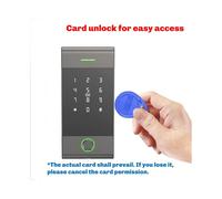 Lector de Acceso con Control Remoto IP65, Resistente A la Lluvia, con Aplicación TTLock, Compatible con Huella Dactilar, Tarjeta y Contraseña, Color