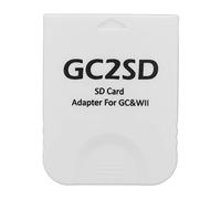 Lector de Adaptador de Tarjeta para Wii Adaptador de Tarjeta de Micro Almacenamiento, Adaptador de Lector de Tarjeta Profesional Consola de Juegos Adaptador de (Blanco)
