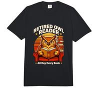 Lector de búho Jubilado Todo el día Cada Lectura de Libros Comfort Colors Adult Heavyweight T-Shirt