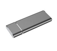 Lector de carcasa SSD M.2 NGFF a USB 3.0 de 6 Gbps con UASP con llave B/llave B+M, gris plateado