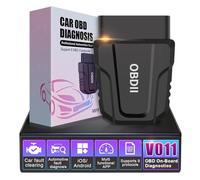 Lector de código de automóvil con escáner inalámbrico avanzado OBD2, con detección automática de Motor Bluetooth 5.4, Mini Herramienta de diagnóstico automático para iOS, Android y Windows