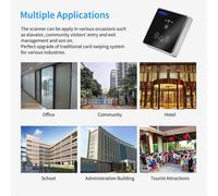 Lector de códigos de barras 1D y 2D integrado Lector de tarjetas RFID con código de barras QR