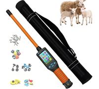 Lector de Crotales para Animales de Granja con Memoria de 20000 Datos - Escáner portátil Tipo Stick para la gestión de Ganado, escáner Universal de Chips para Mascotas