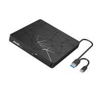 Lector de disco externo a prueba de golpes USB3.0 tipo C adaptador escritor para ordenador portátil de escritorio y PC amplia compatibilidad rápida externa/escritora