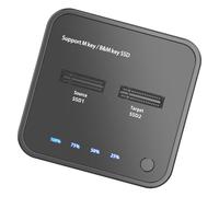 Lector de discos duros con interfaces USB 3.1 Gens2 de 10 GBps para discos duros SATAs/PCIe para un fácil acceso a los datos